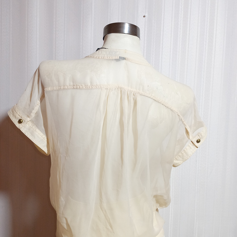 BLUSA BEIGE VERO MODA TALLA XS 4