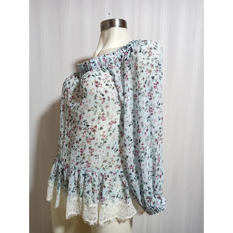 BLUSA ESTAMPADO MANGO TALLA M 1
