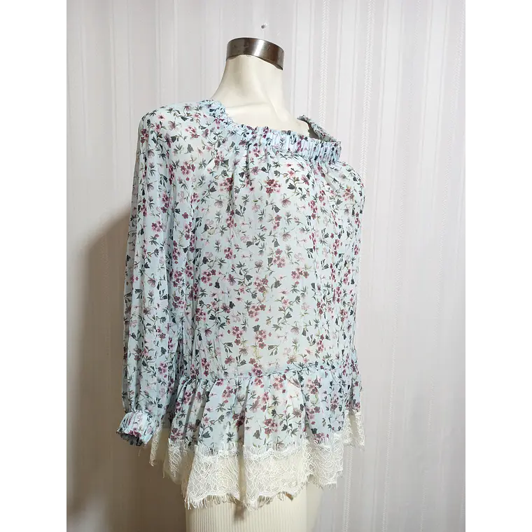BLUSA ESTAMPADO MANGO TALLA M 2