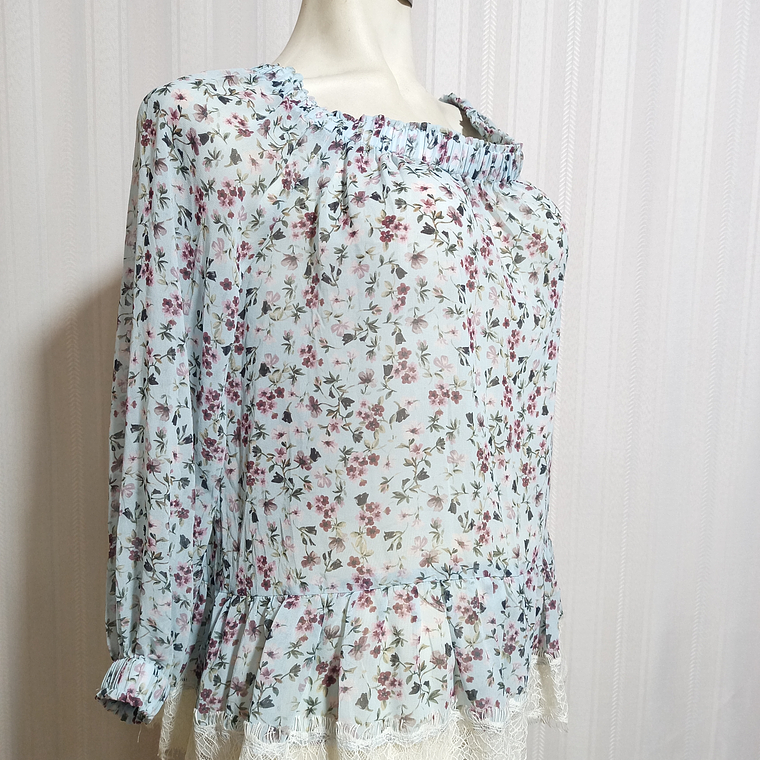 BLUSA ESTAMPADO MANGO TALLA M 2