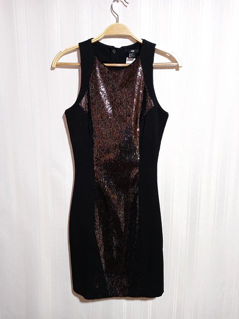 VESTIDO NEGRO H&M TALLA 34