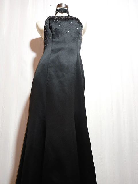 VESTIDO FIESTA NEGRO MORGAN & CO TALLA 9/10