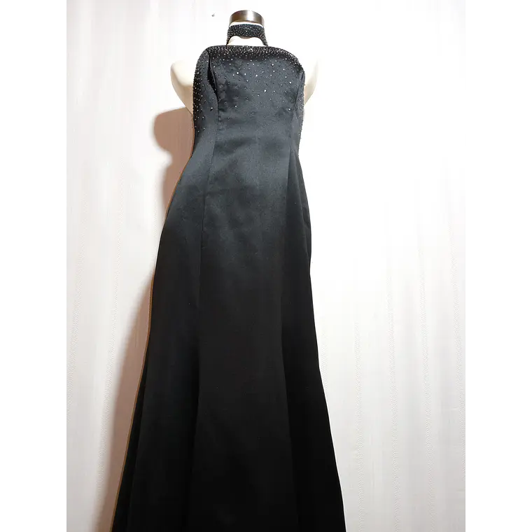 VESTIDO FIESTA NEGRO MORGAN & CO TALLA 9/10 1
