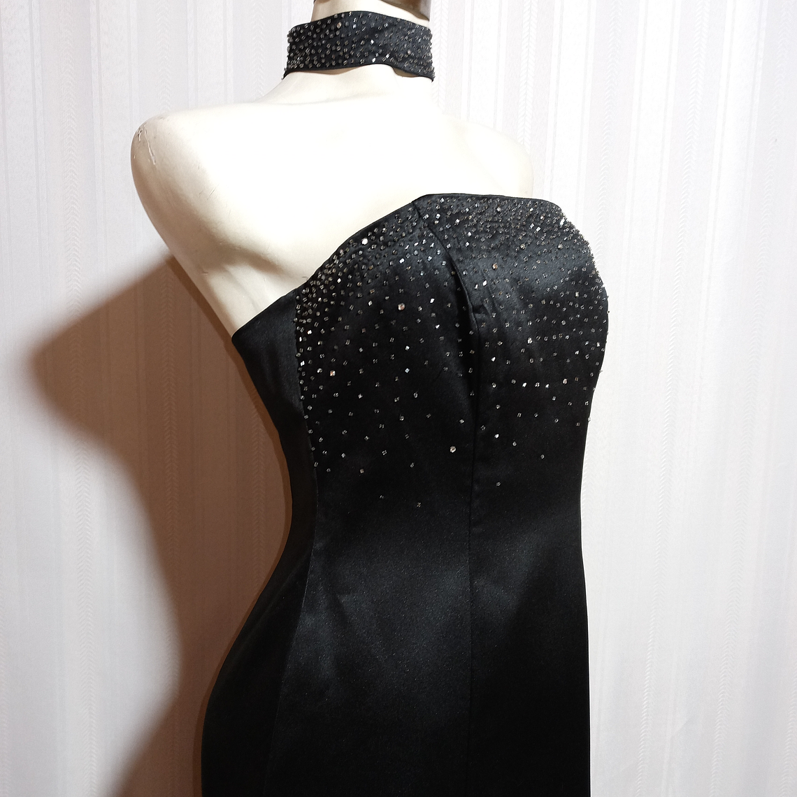 VESTIDO FIESTA NEGRO MORGAN & CO TALLA 9/10 2