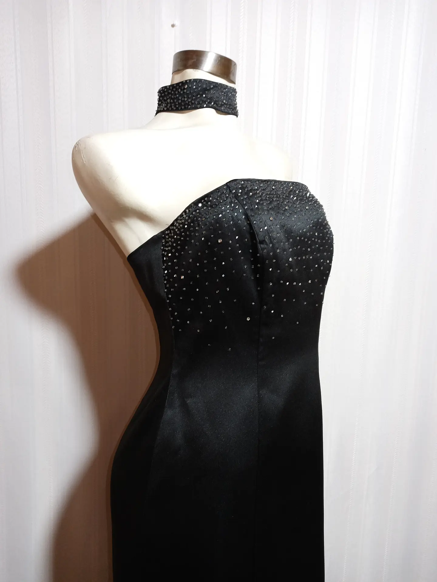 VESTIDO FIESTA NEGRO MORGAN & CO TALLA 9/10 2