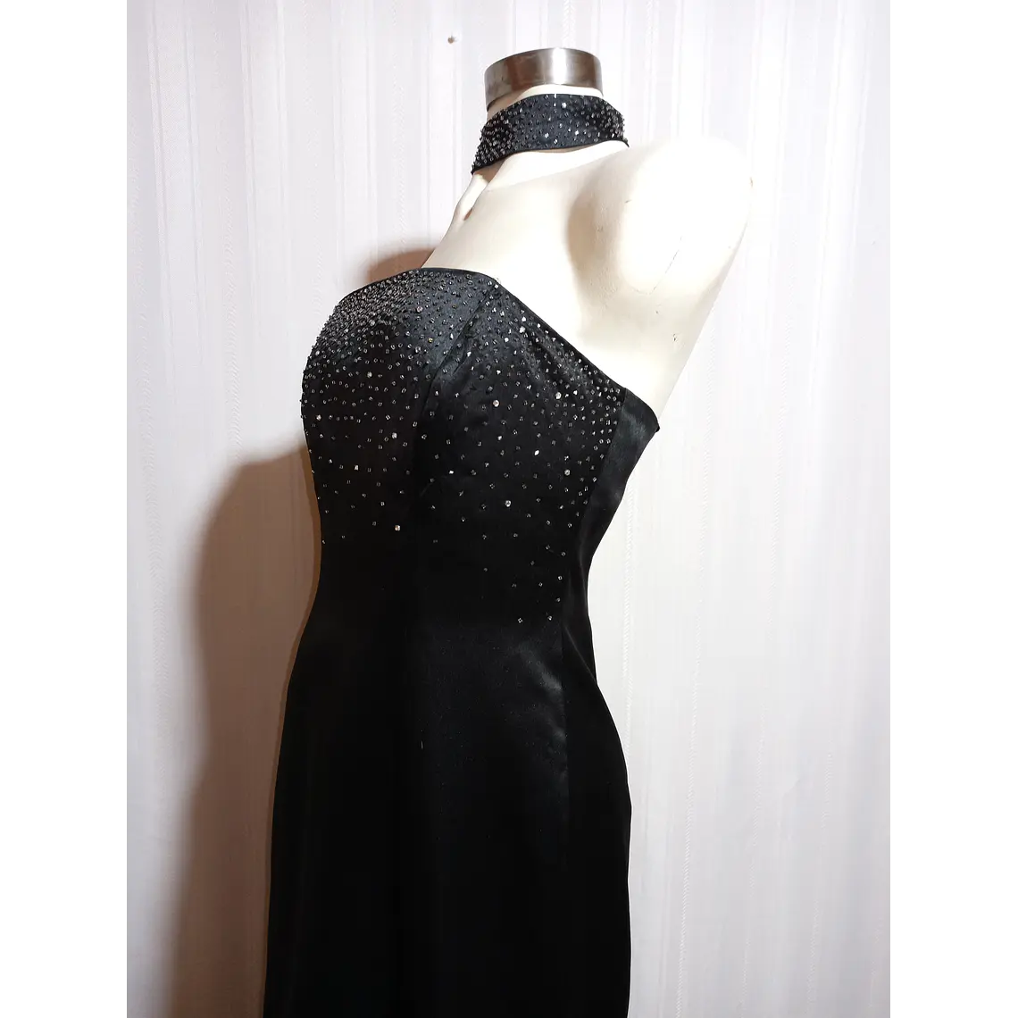 VESTIDO FIESTA NEGRO MORGAN & CO TALLA 9/10 3