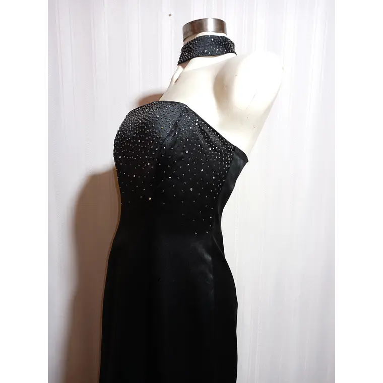 VESTIDO FIESTA NEGRO MORGAN & CO TALLA 9/10 3