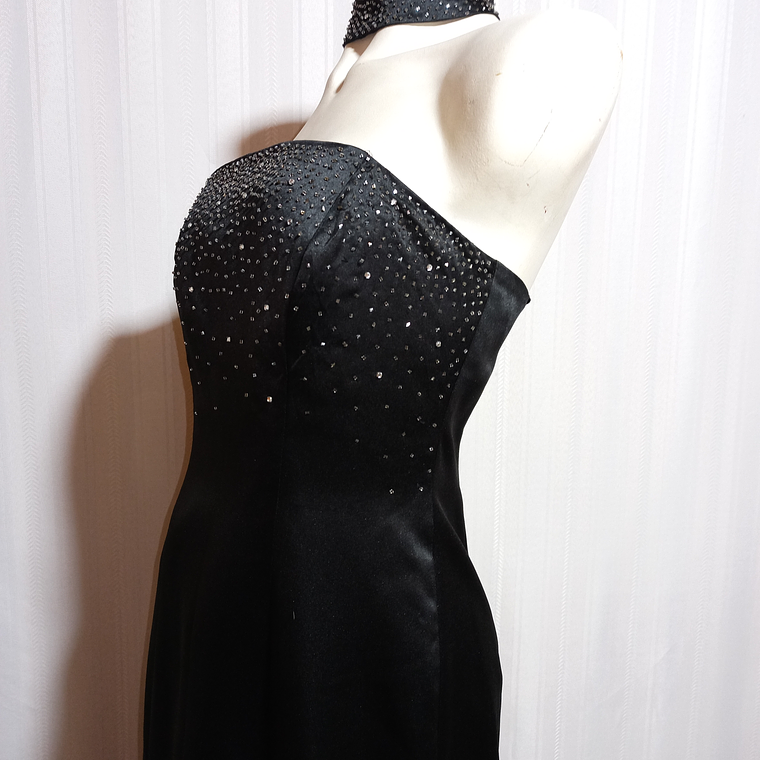 VESTIDO FIESTA NEGRO MORGAN & CO TALLA 9/10 3