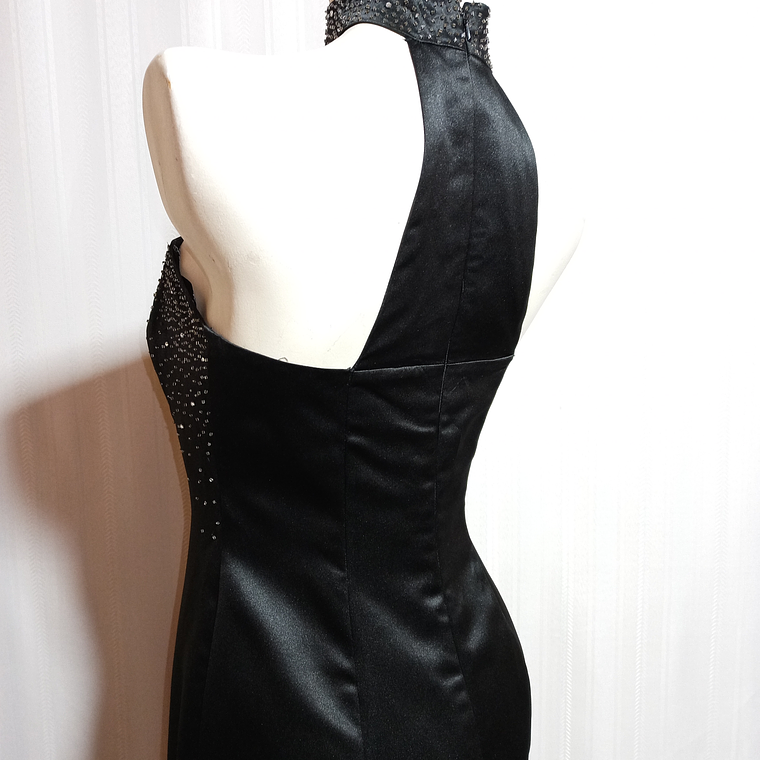 VESTIDO FIESTA NEGRO MORGAN & CO TALLA 9/10 4