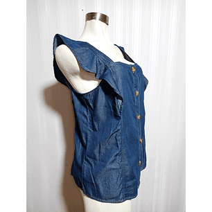 BLUSA JEANS AZUL ANA TALLA L