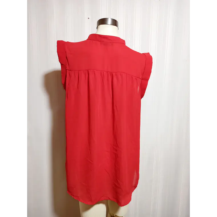 BLUSA ROJO VALERIE BERTINELLI TALLA XL 4