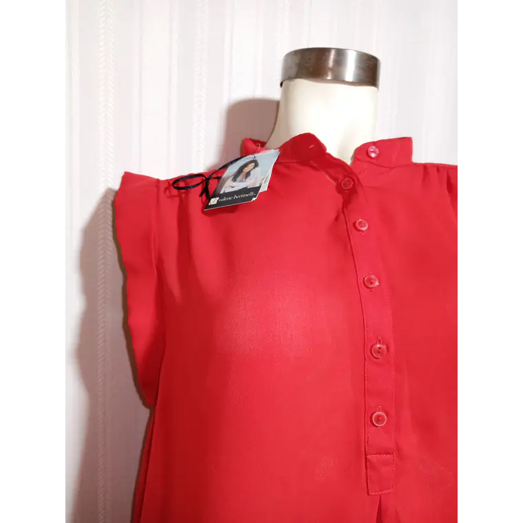 BLUSA ROJO VALERIE BERTINELLI TALLA XL 5
