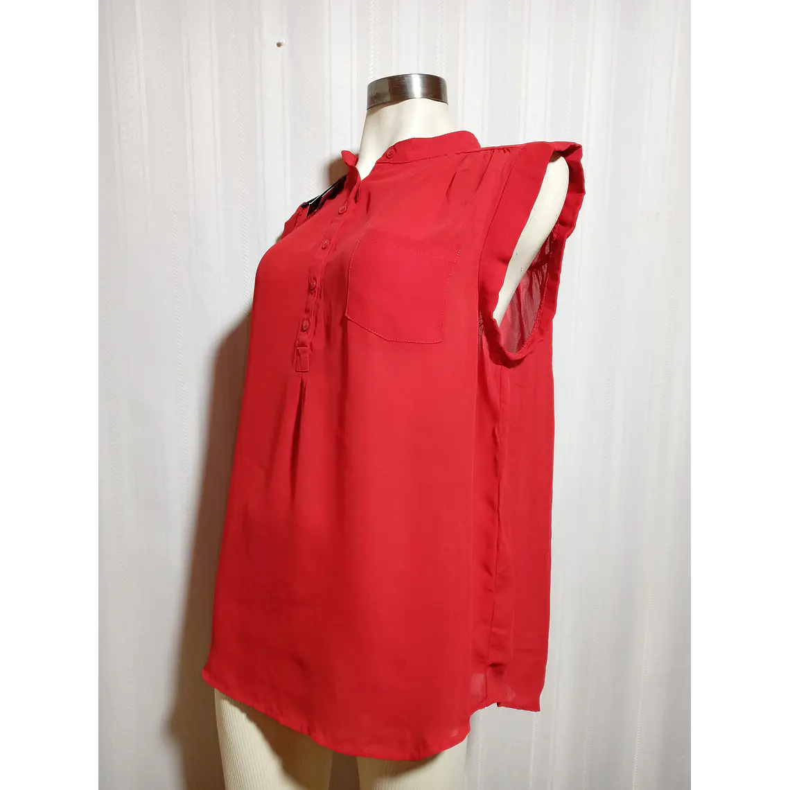 BLUSA ROJO VALERIE BERTINELLI TALLA XL 3