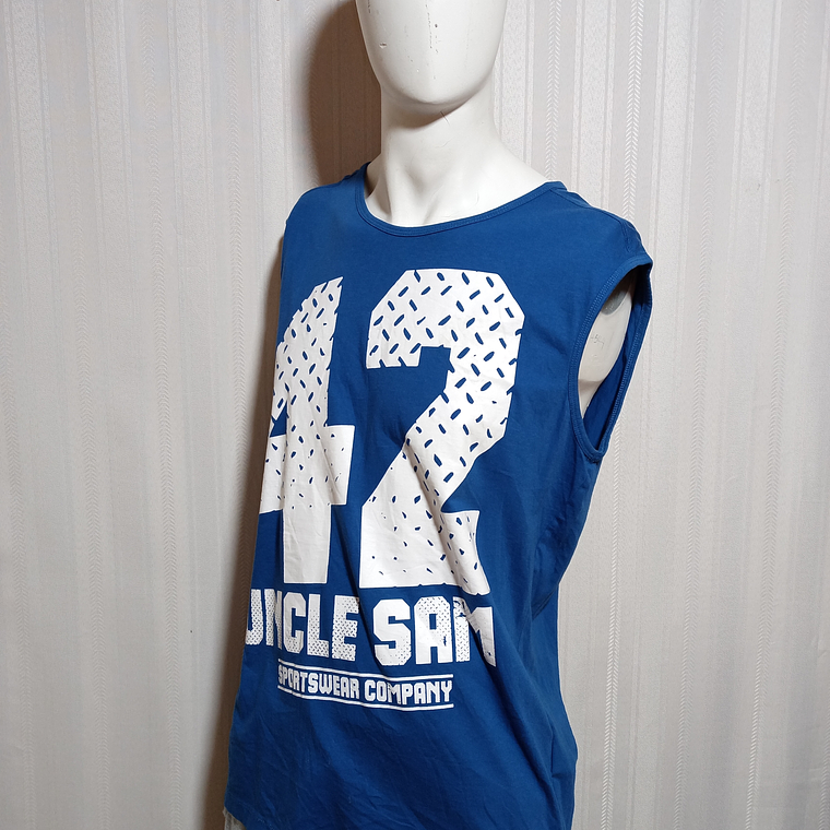 POLERA AZUL UNCLE SAM TALLA XL 3