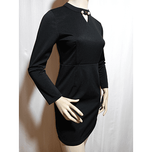 VESTIDO NEGRO FIESTA KIAOYANZI TALLA L 