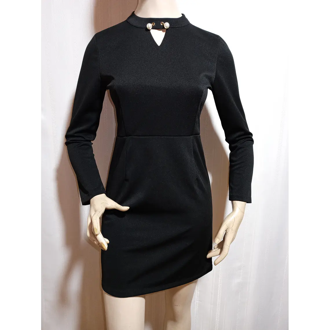 VESTIDO NEGRO FIESTA KIAOYANZI TALLA L  2