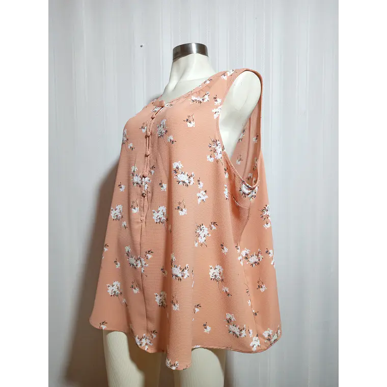 BLUSA  ROSADA ESTAMPADA AVA VIV TALLA 2XL 3
