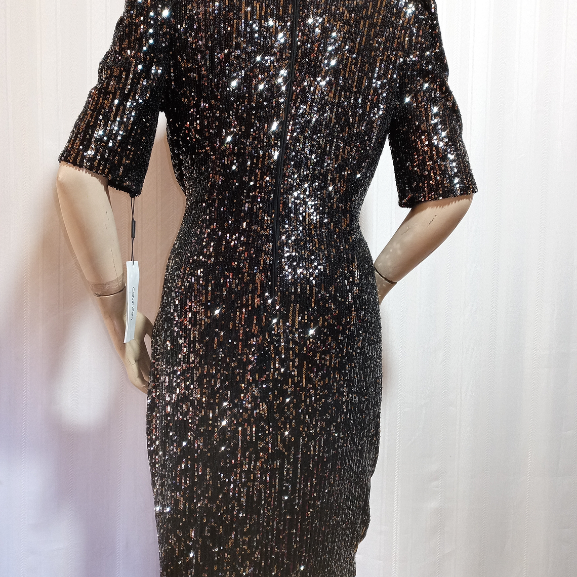 VESTIDO FIESTA LENTEJUELAS CALVIN KLEIN TALLA 14 4