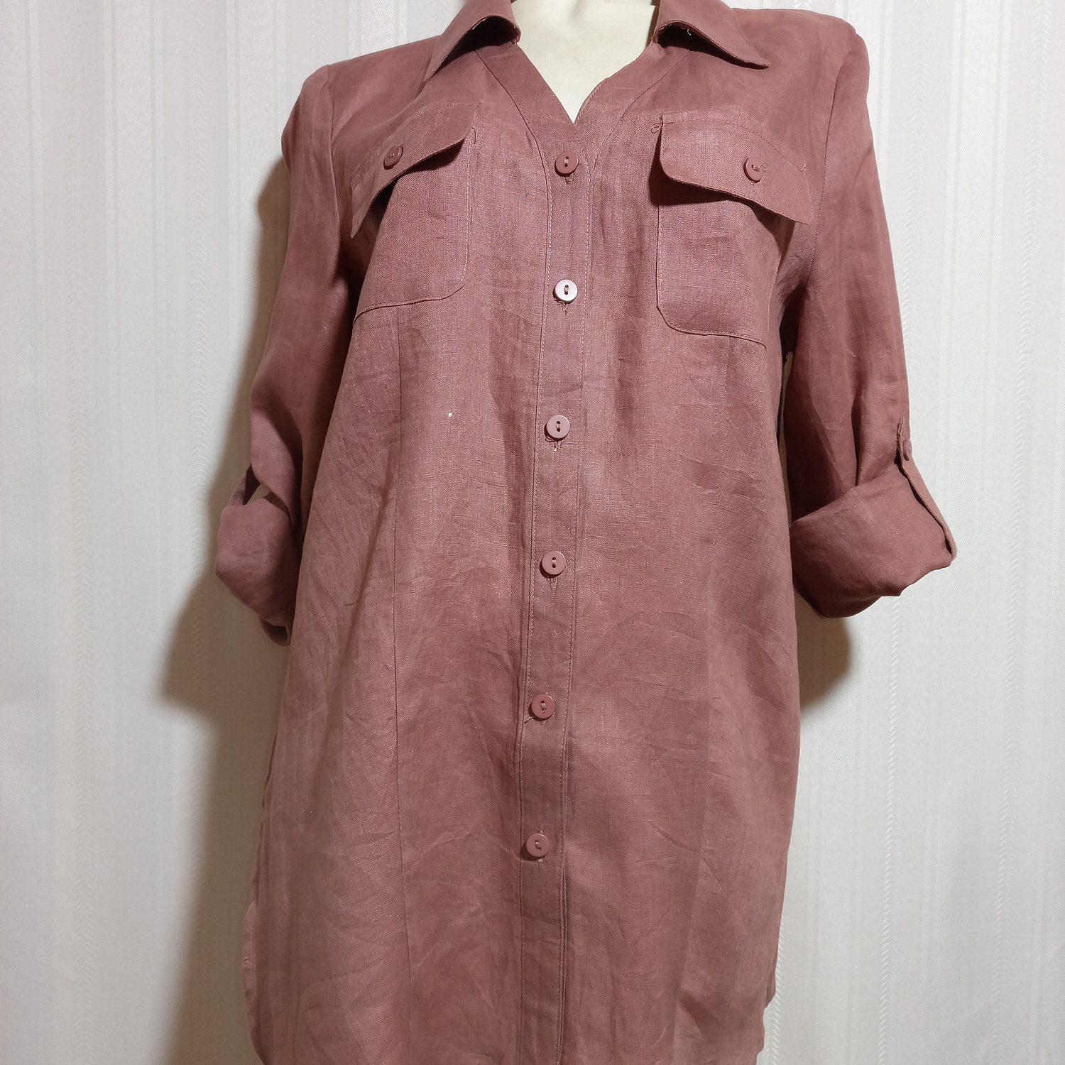 BLUSA CAFE LINO CAROLE TALLA XL  2