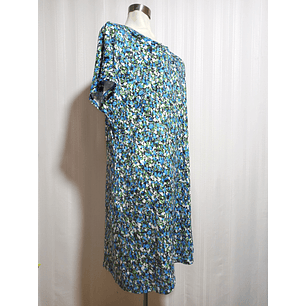 VESTIDO FLORAL MULTICOLOR OFEEFAN TALLA 3XL