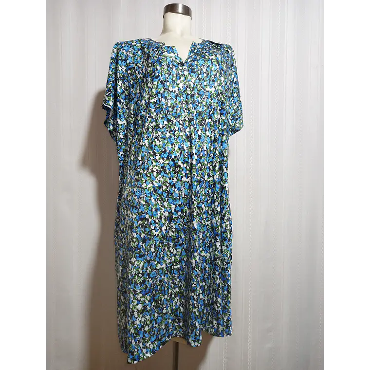 VESTIDO FLORAL MULTICOLOR OFEEFAN TALLA 3XL 3
