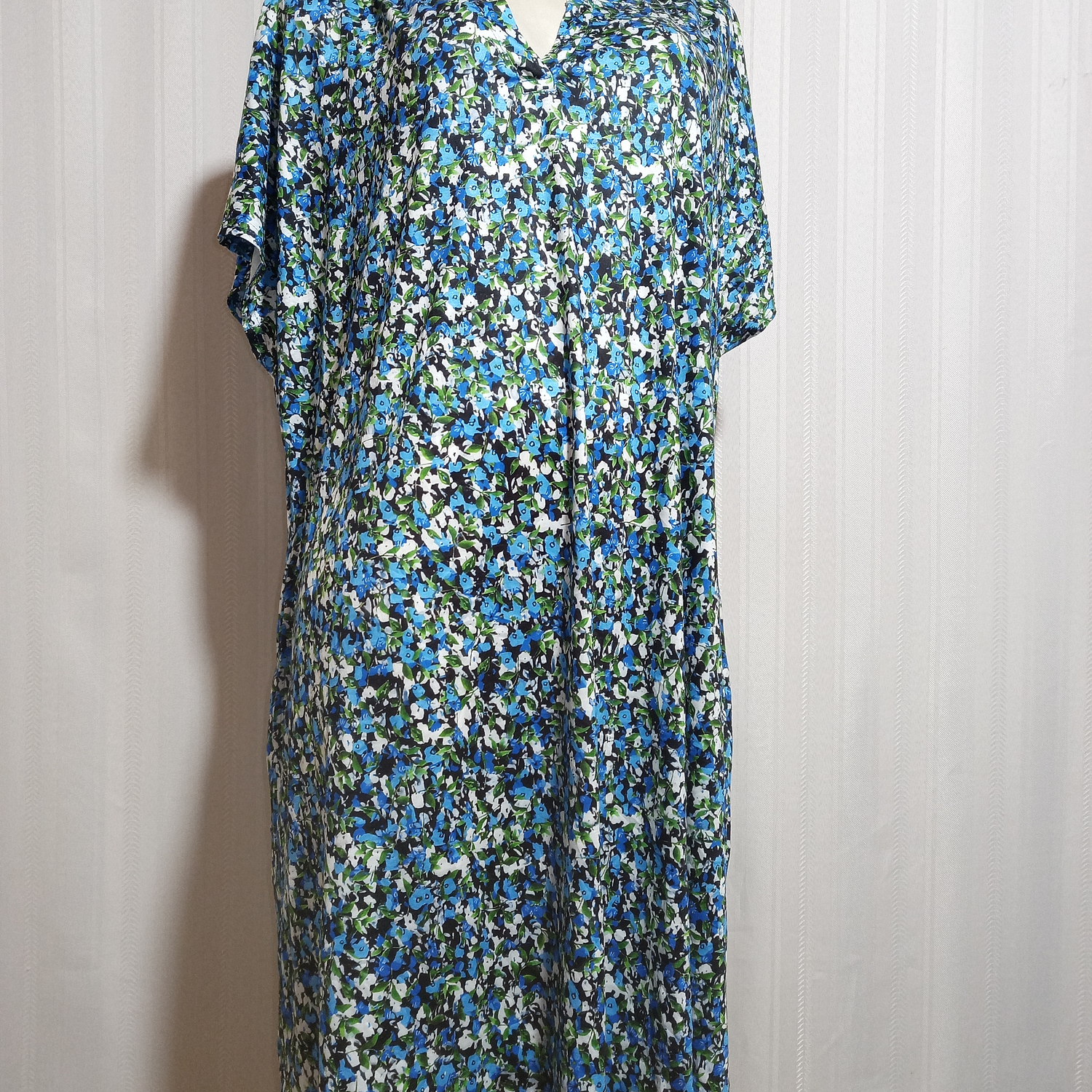 VESTIDO FLORAL MULTICOLOR OFEEFAN TALLA 3XL 2