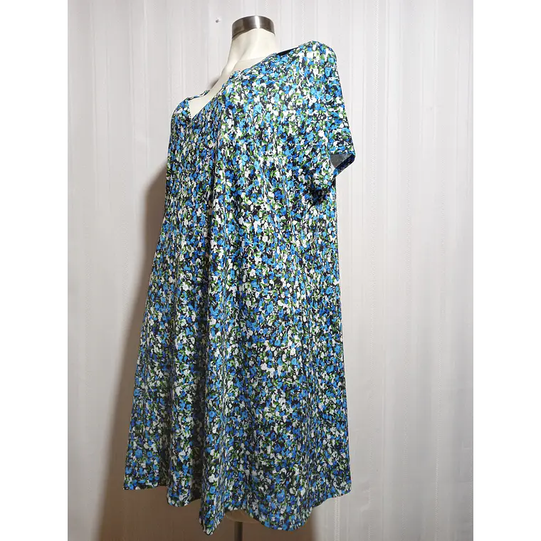 VESTIDO FLORAL MULTICOLOR OFEEFAN TALLA 3XL 1