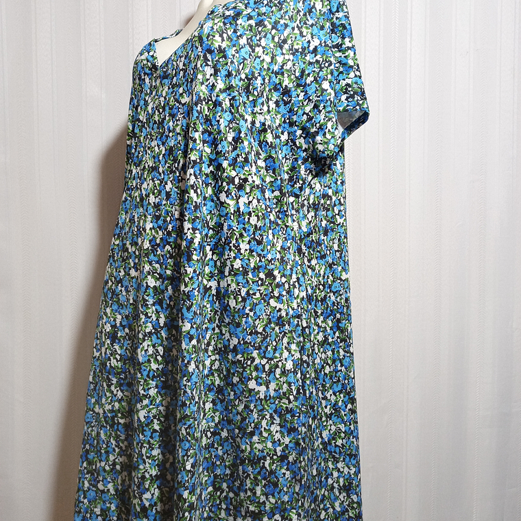 VESTIDO FLORAL MULTICOLOR OFEEFAN TALLA 3XL 1