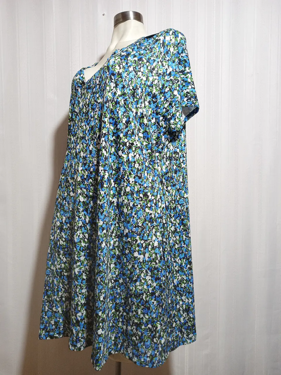 VESTIDO FLORAL MULTICOLOR OFEEFAN TALLA 3XL 1