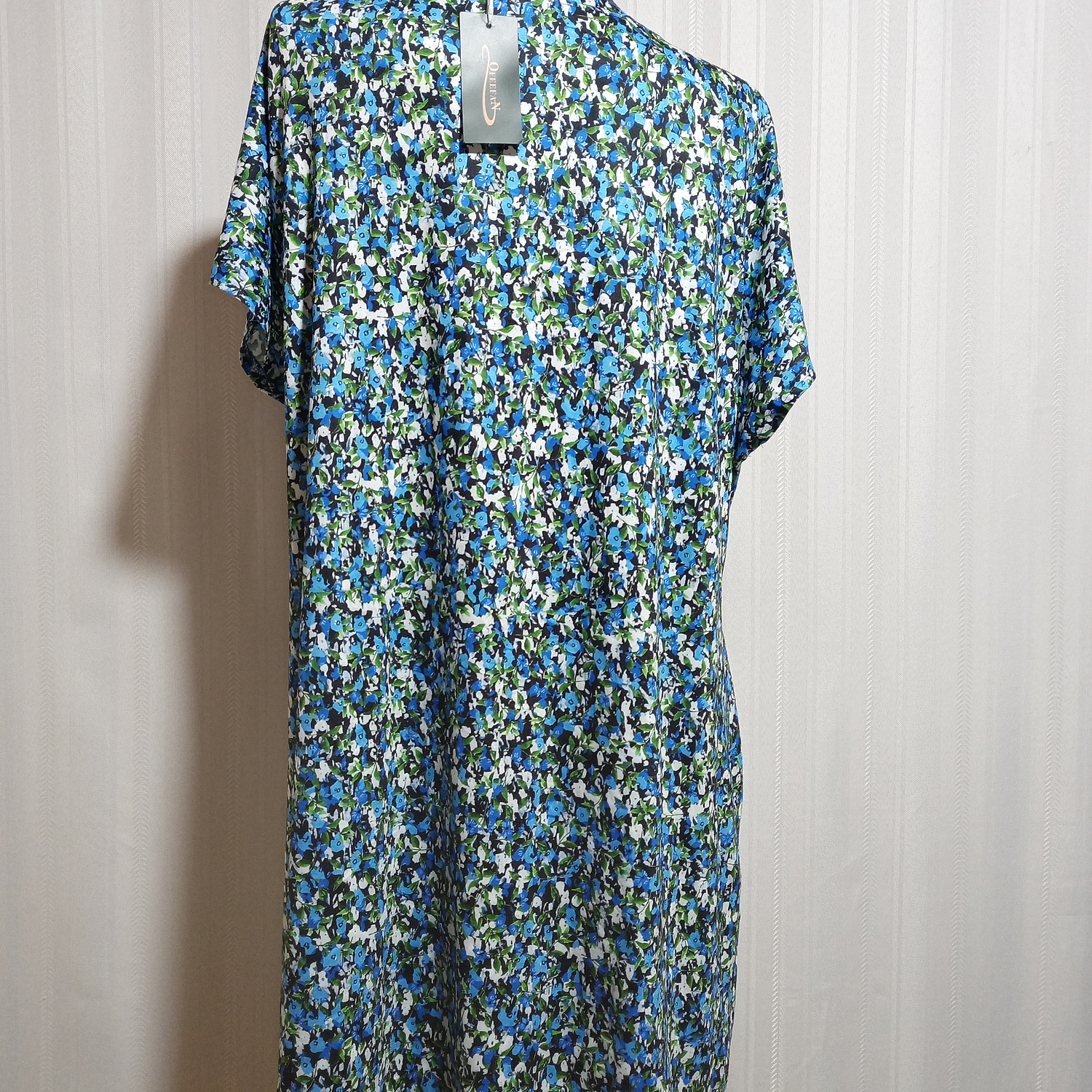 VESTIDO FLORAL MULTICOLOR OFEEFAN TALLA 3XL 4