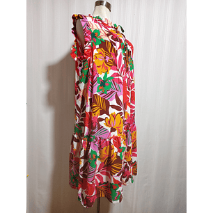 VESTIDO FLORAL MULTICOLOR MAIA TALLA 16W   