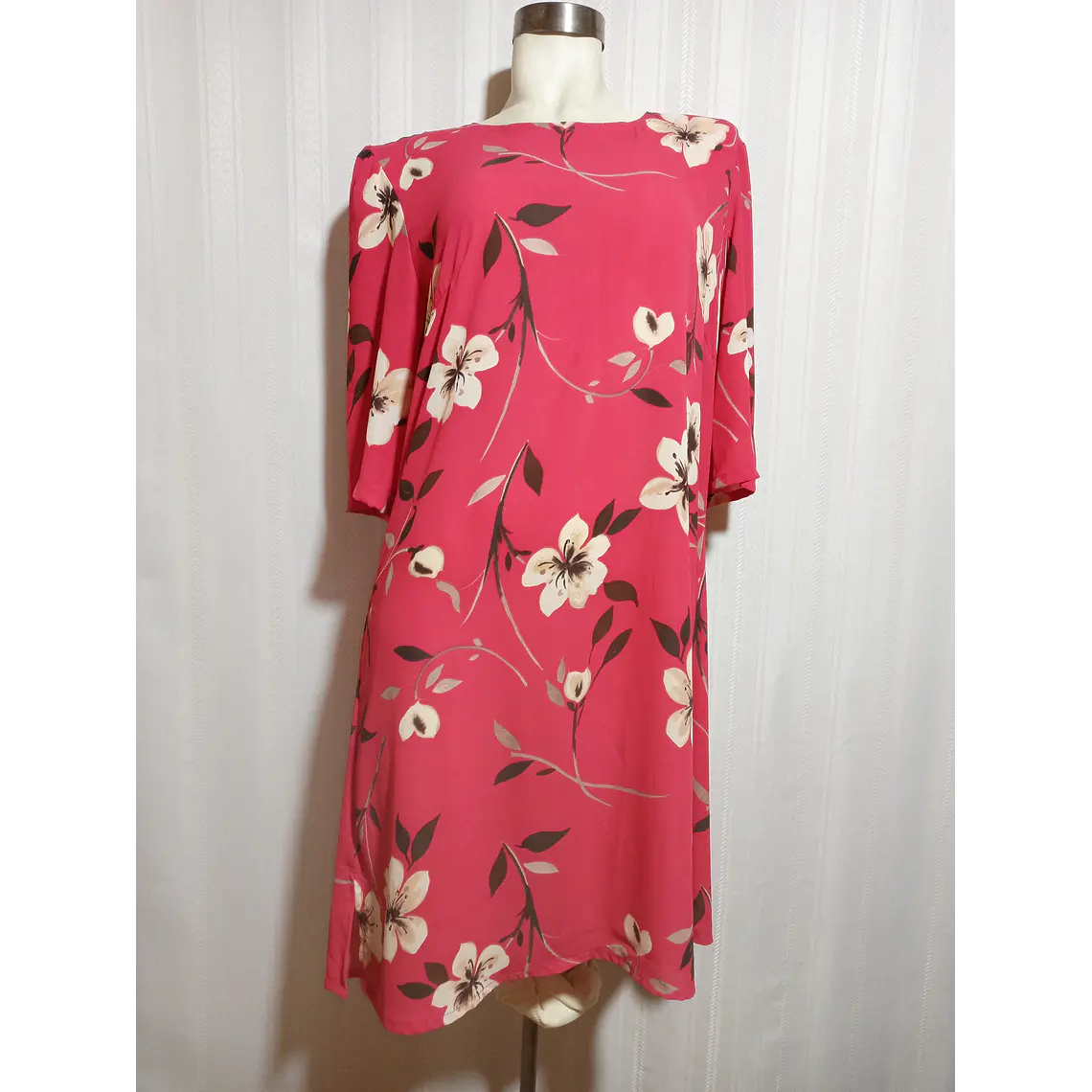 VESTIDO FLORAL MULTICOLOR  TALLA XL  2