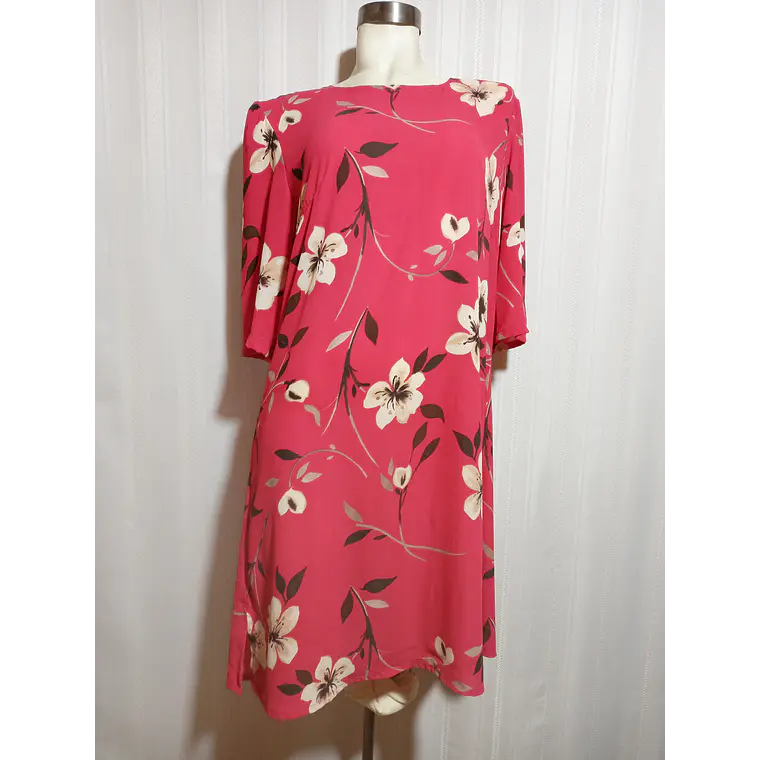 VESTIDO FLORAL MULTICOLOR  TALLA XL  2