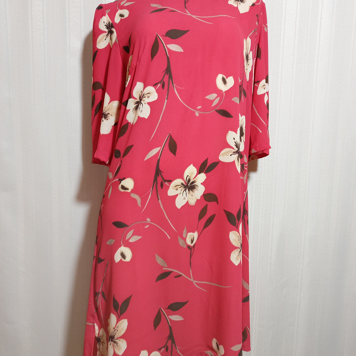 VESTIDO FLORAL MULTICOLOR  TALLA XL  2