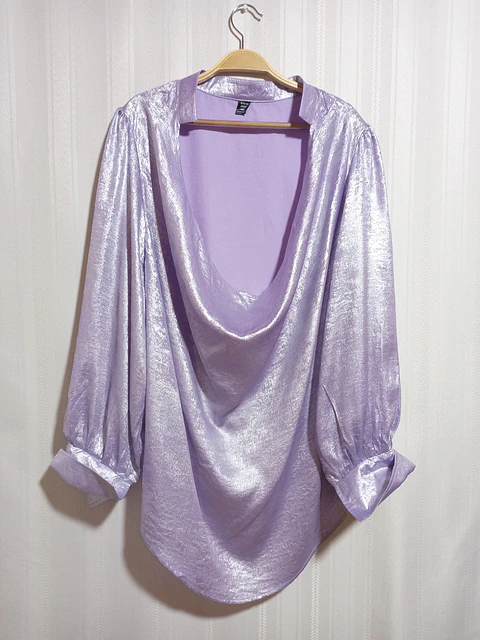BLUSA VIOLETA SHEIN TALLA 4XL