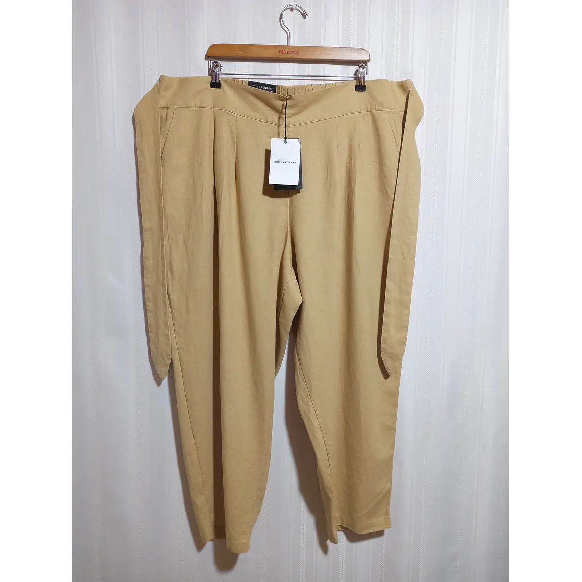 PANTALÓN BEIGE WHO WHAT WEAR TALLA 2X 1