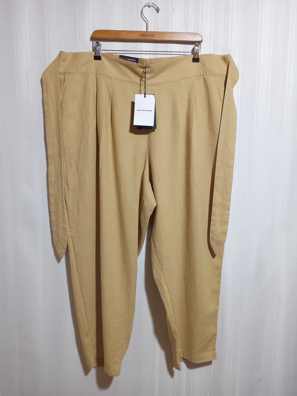 PANTALÓN BEIGE WHO WHAT WEAR TALLA 2X 1