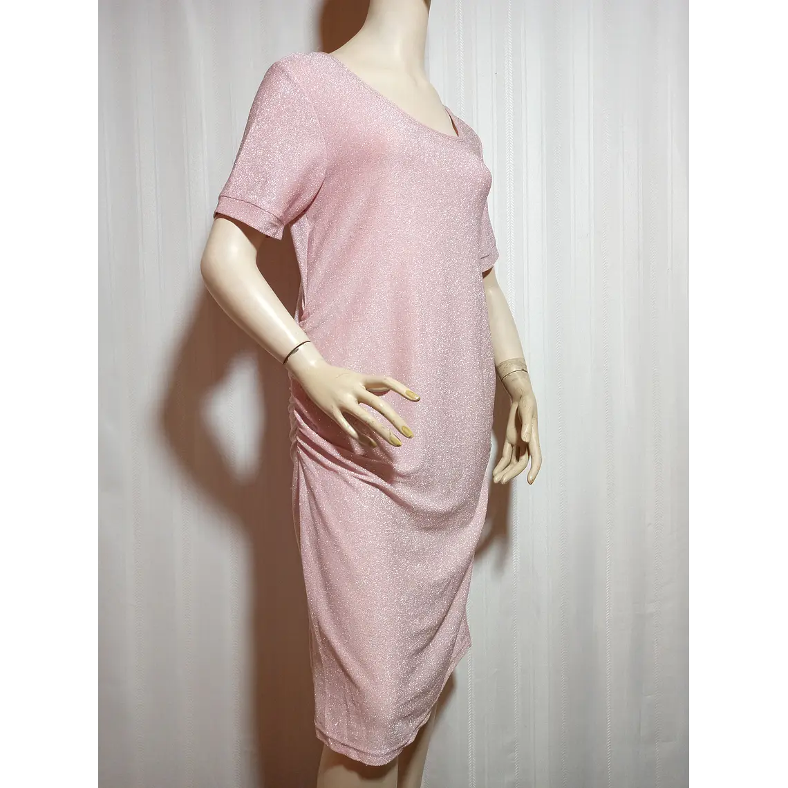 VESTIDO FIESTA ROSADO TALLA XL 1