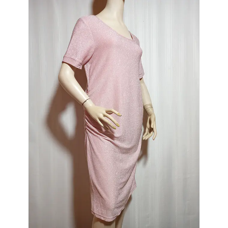 VESTIDO FIESTA ROSADO TALLA XL 1