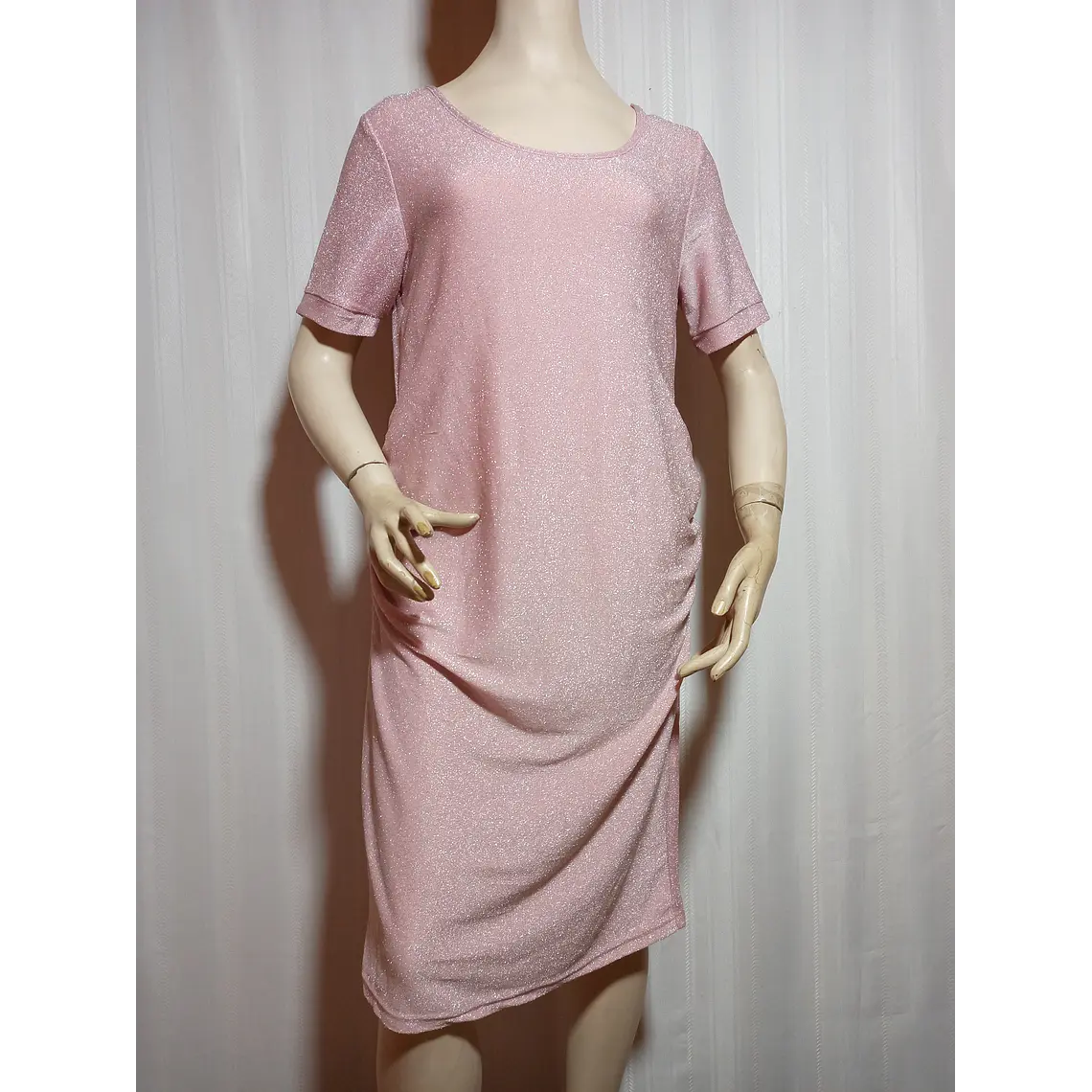 VESTIDO FIESTA ROSADO TALLA XL 2