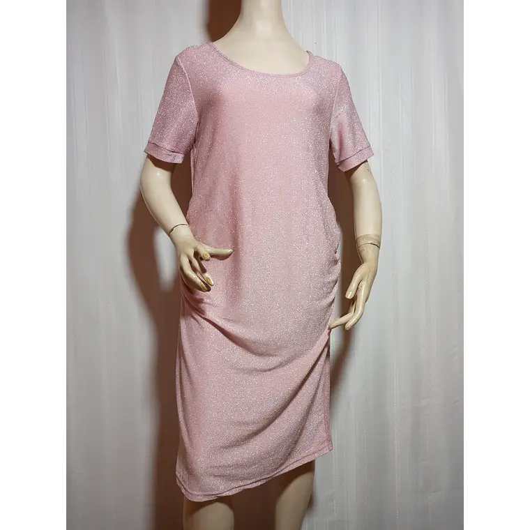 VESTIDO FIESTA ROSADO TALLA XL 2