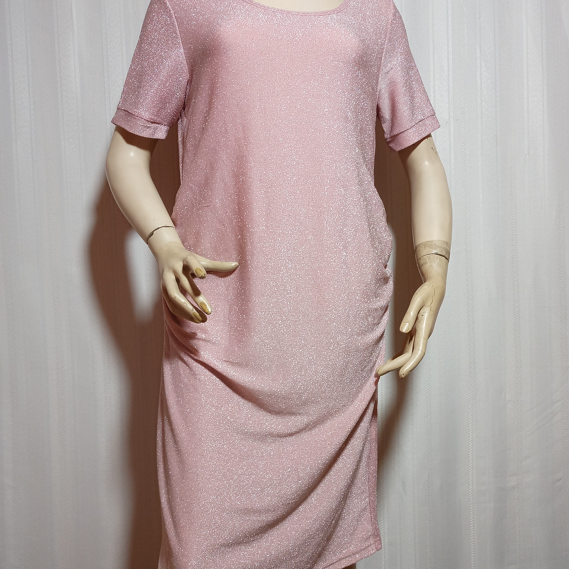 VESTIDO FIESTA ROSADO TALLA XL 2