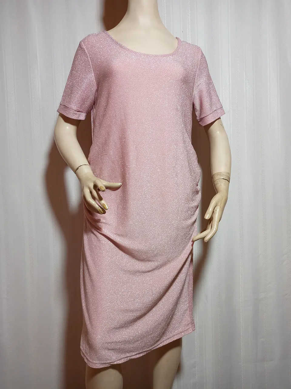 VESTIDO FIESTA ROSADO TALLA XL 2