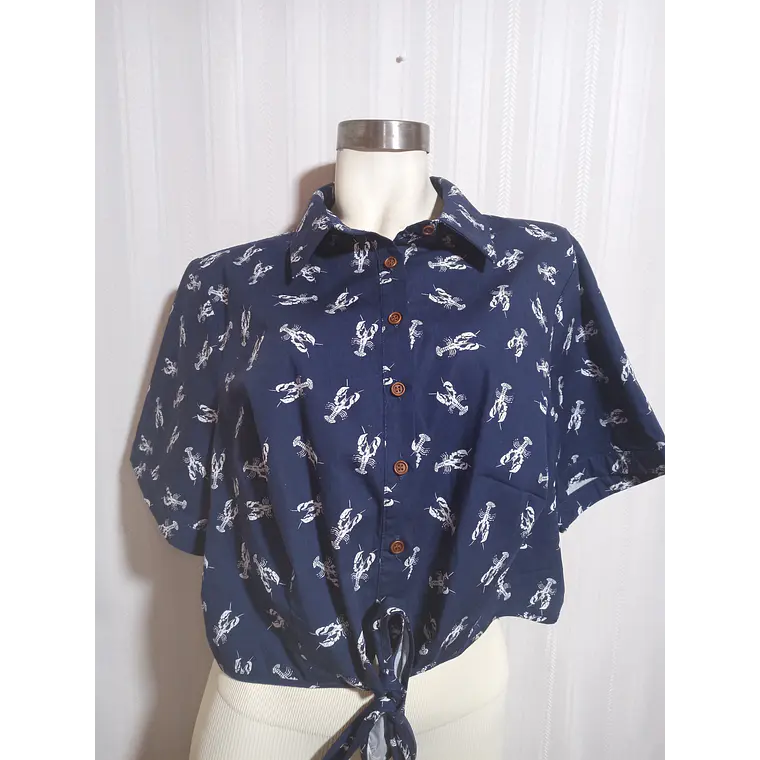 BLUSA AZUL MARINO COLLECTIF  XL 2