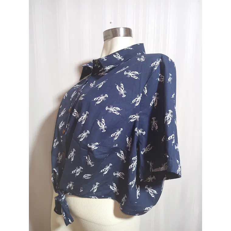 BLUSA AZUL MARINO COLLECTIF  XL 3