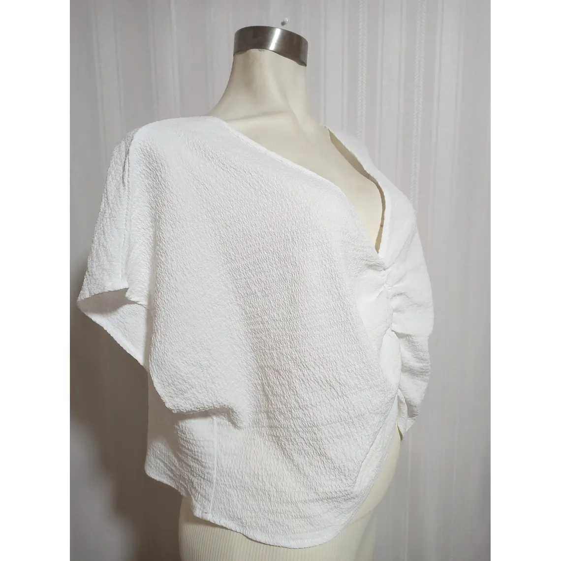BLUSA BLANCA SHEIN TALLA XL 1
