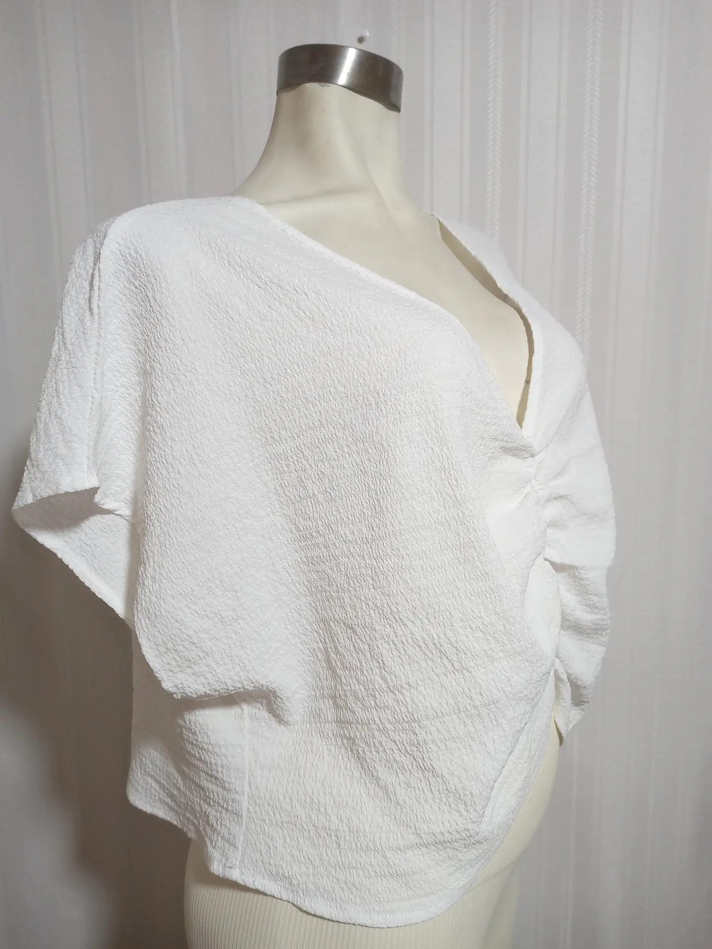 BLUSA BLANCA SHEIN TALLA XL 1