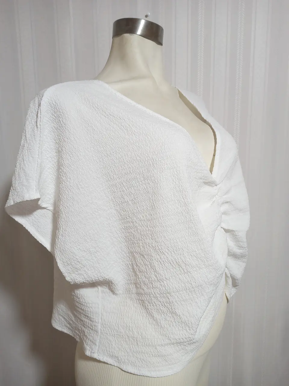 BLUSA BLANCA SHEIN TALLA XL 1