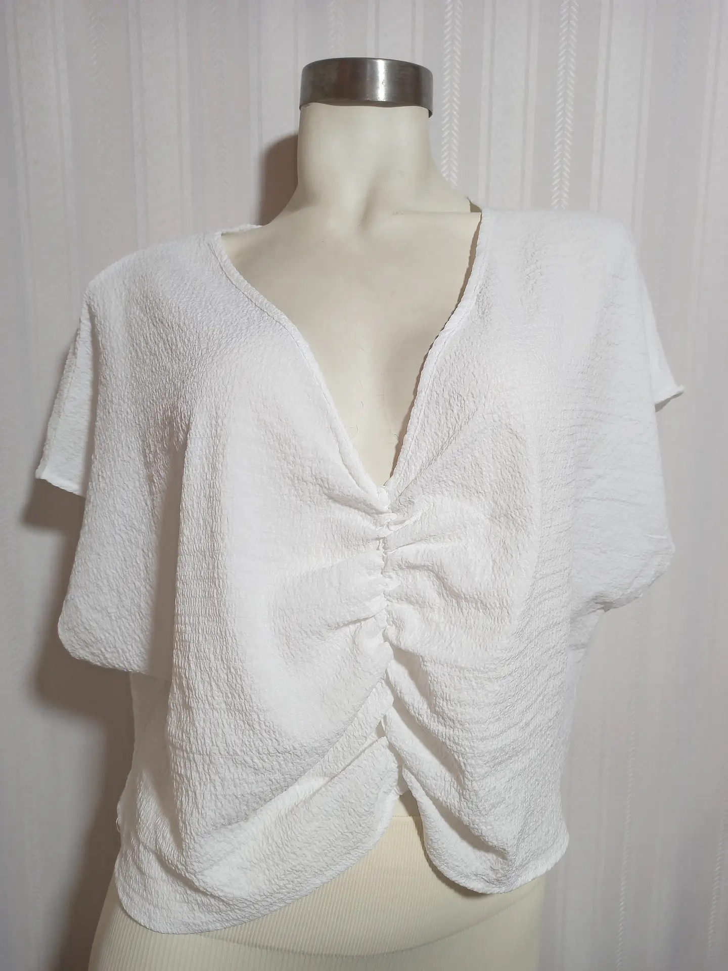 BLUSA BLANCA SHEIN TALLA XL 2