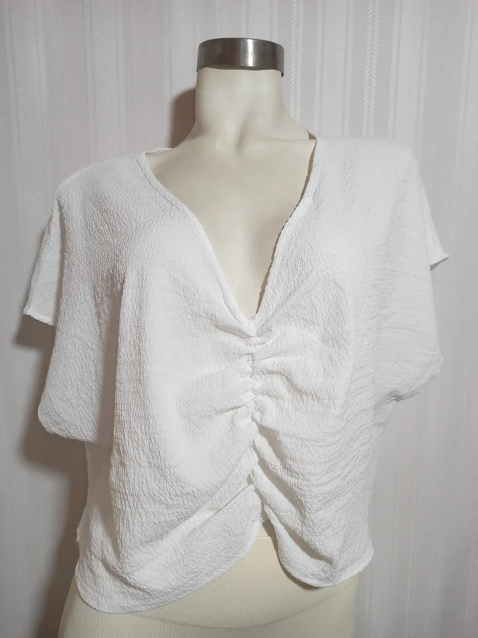 BLUSA BLANCA SHEIN TALLA XL 2